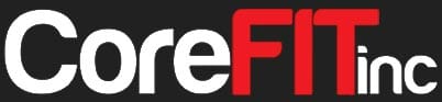 The CoreFITinc name, with FIT offset in bold red letters